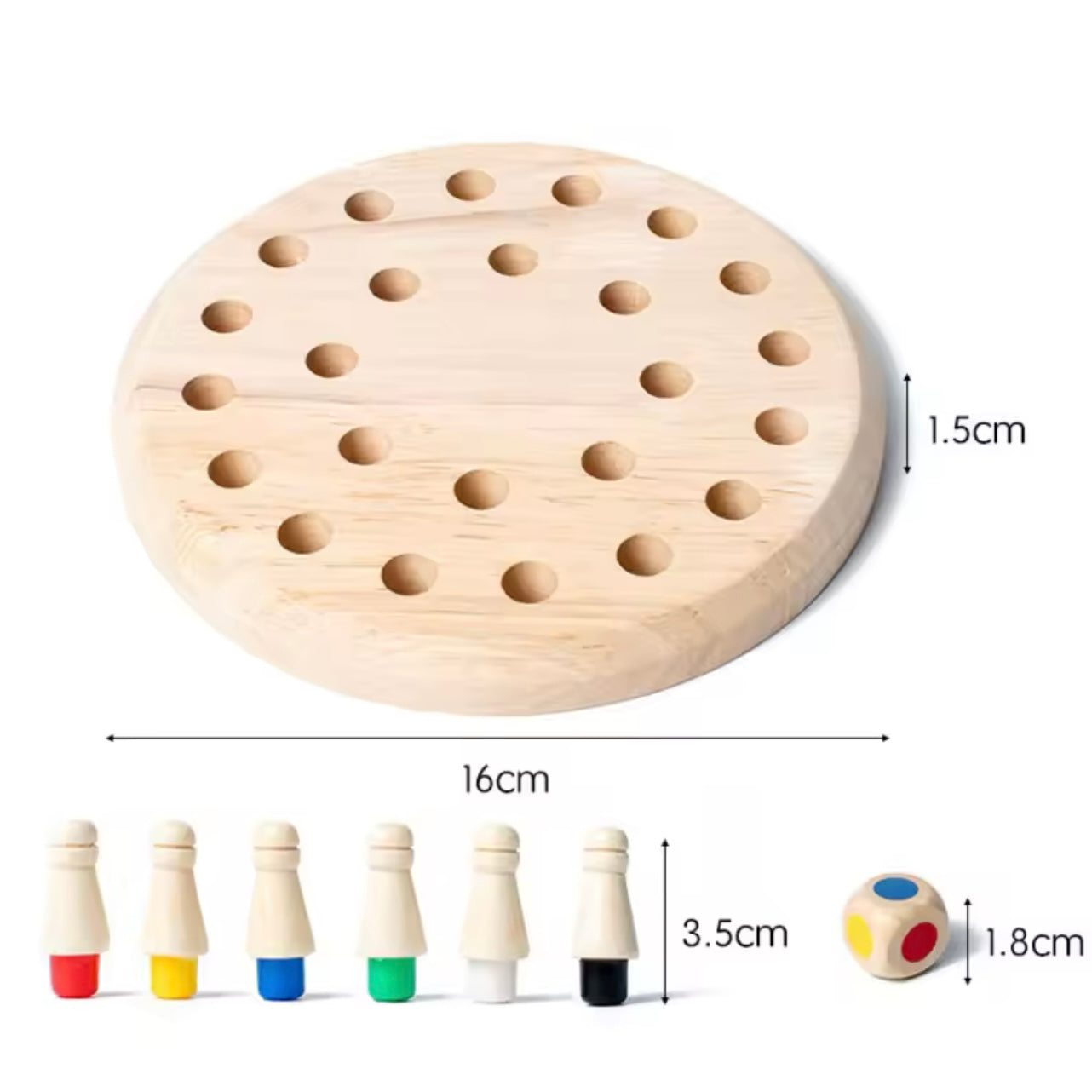 Jeu de Memoire en Bois Montessori - Concentration & Observation 4 & 5 Ans