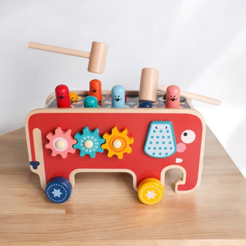 Tape taupe en bois Montessori - Jouet Éducatif 3, 4 & 5 ans