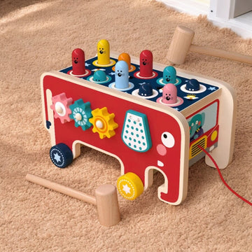 Tape taupe en bois Montessori - Jouet Éducatif 3, 4 & 5 ans