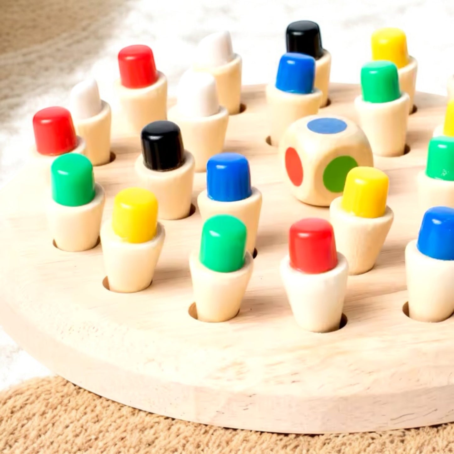 Jeu de Memoire en Bois Montessori - Concentration & Observation 4 & 5 Ans