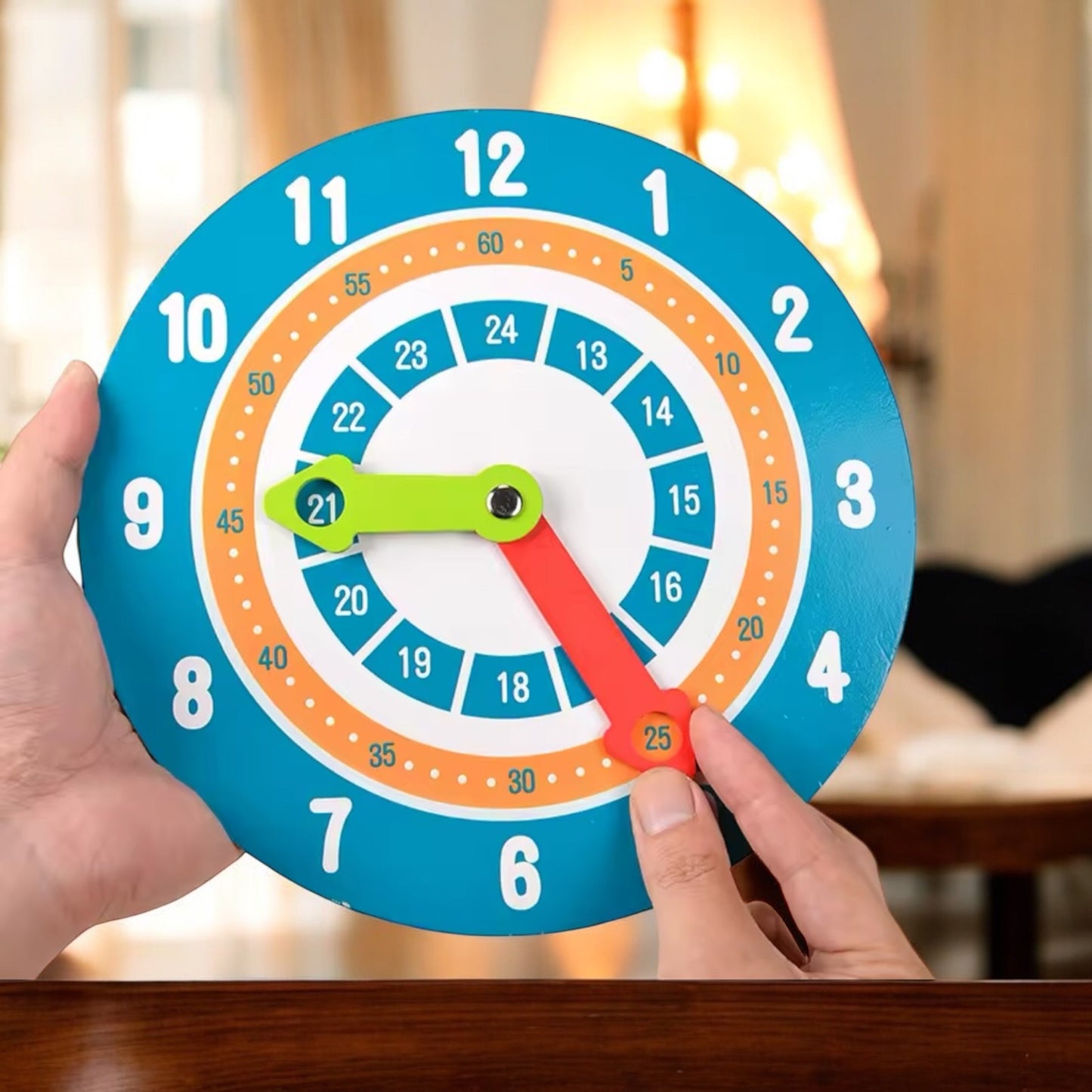 Horloge Montessori Éducative - Apprentissage du Temps 5 Ans