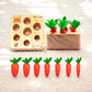 Jeu Carotte Montessori Jardinage - Carotte en Bois avec Légumes